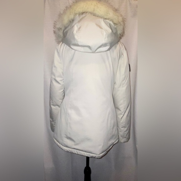 Women’s Toboggan Canada down filled white Parka Sz Large - Picture 16 of 17